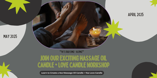90's R&B Sing-Along: Sexy Massage Candle + Love Candle Workshop