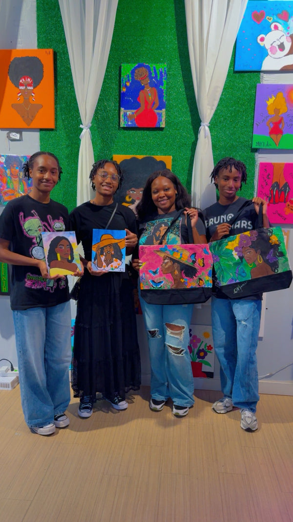D.I.Y Paint 🎨 n Sip Tote Bag Experience